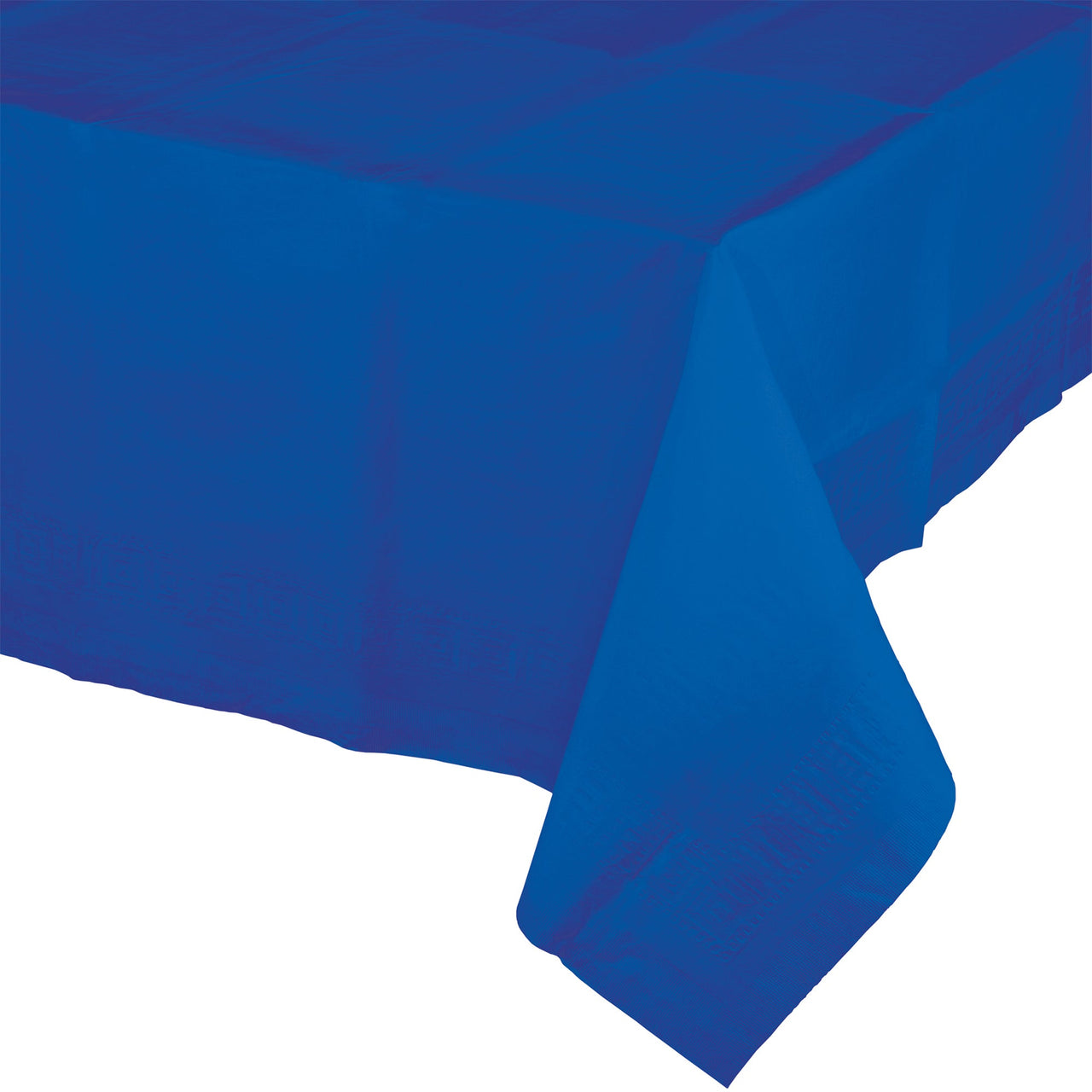 Cobalt Rectangular Disposable Paper Tablecloths (54" x 108")