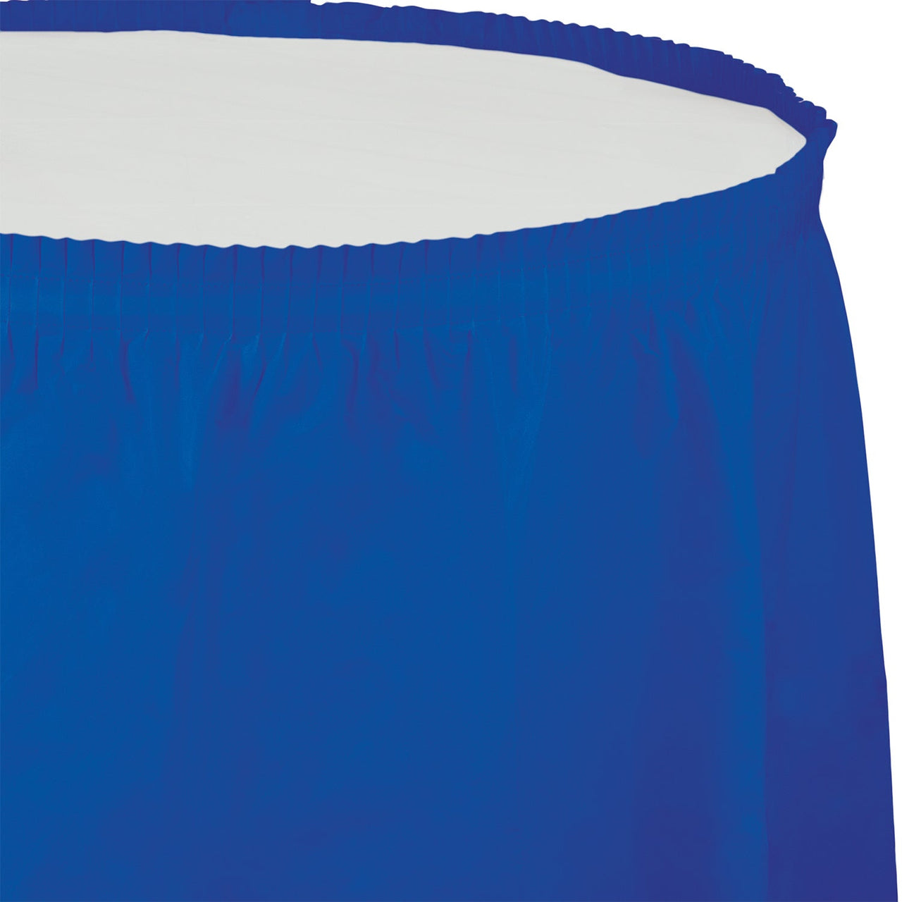 Cobalt Plastic Table Skirts (14 ft)