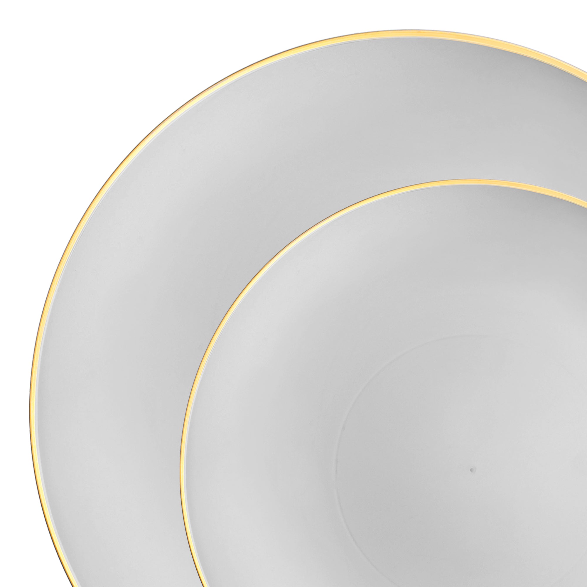 Plastic Plates - Gray Gold Organic Value Sets | Smarty Had A Party ...