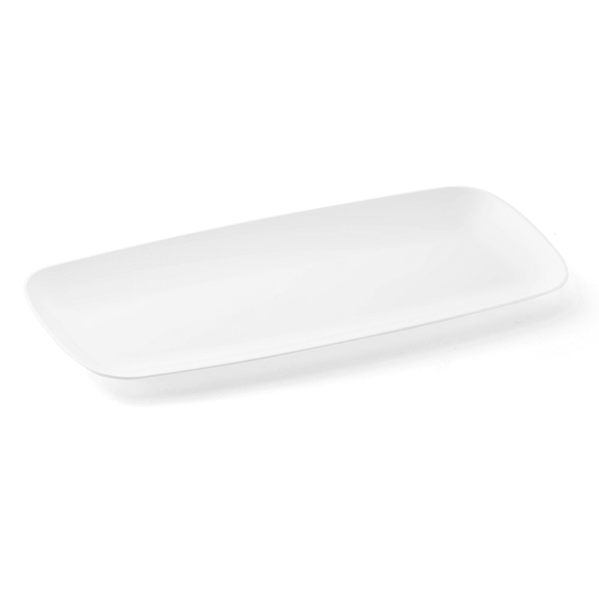 Plastic Plates - Solid White Flat Rectangle Plate | Smarty Had A Party