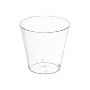 9 oz disposable clear plastic cups, sturdy and lightweight, perfect for effortless party cleanup