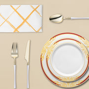 A family giving thanks around a festive table featuring The Grateful Hearts Dinnerware Set.