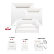 An excellent choice for weddings, upscale dinners, and milestone celebrations, this dinnerware set adds refined style to any meal