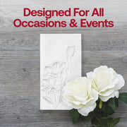 Antique-style white and silver paper napkins that complement any party theme, ideal for birthdays, banquets, and special gatherings