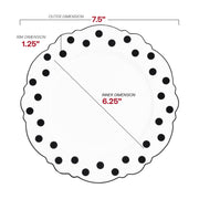 Appetizer Plate Dimensions: 7.5" Ideal for Serving Small Bites and Snacks