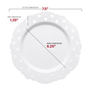 Appetizer Plate Size: 7.5" Perfect for Serving Small Bites and Starter Courses