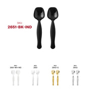 BPA-Free Black Disposable Plastic Serving Forks