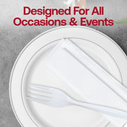 BPA-free MW Cutlery Kit - Fork, Milk Straw and Napkin delivers food-safe, disposable utensils ideal for high-turnover dining locations