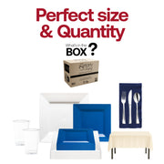 BPA-free and recyclable materials make cleanup easy and sustainable after the big game.