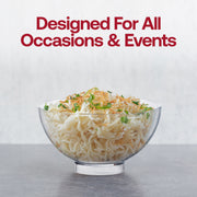 BPA-free clear plastic mini bowls, 2.5" diameter, 2.65 oz capacity, disposable for convenient serving, 288-count case.