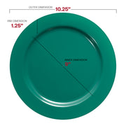 BPA-free solid green plastic dinnerware for a safe and convenient dining experience