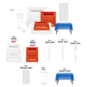 Baroque cutlery and white napkins make this set perfect for stylish fan parties.