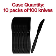 Black Plastic Disposable Knives Quantity | Smarty Had A Party