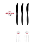 Black Plastic Disposable Knives SKU | Smarty Had A Party