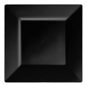 Black Square Plastic Salad Plates (8") Secondary | Smarty Had A Party