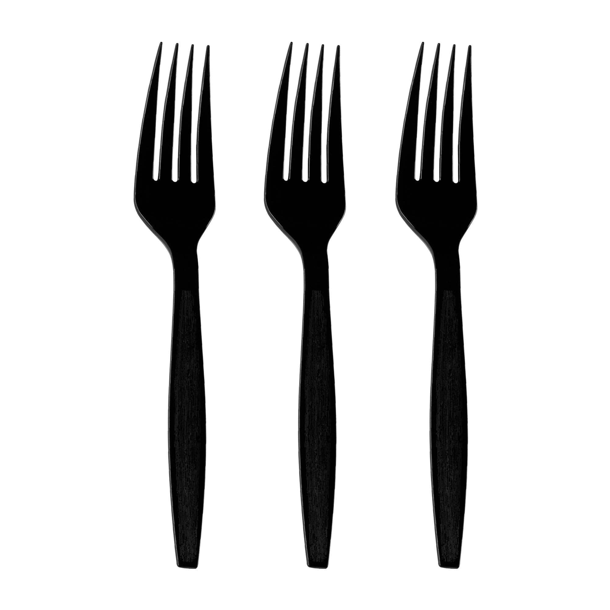 Plastic Forks - Black Plastic Disposable Fork | Smarty Had A Party
