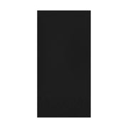 Black velvet paper dinner napkin measuring 16 x 16 inches, part of a bulk 600-count case for large events