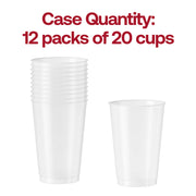 Bright and neutral, these clear white cups suit weddings, receptions, and baby showers alike