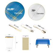 Bring team colors to the table using this Kansas City Royals Dinnerware Set on game day.