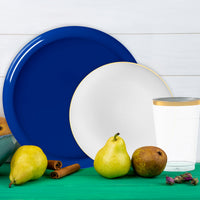 Bring team colors to the table using this Kansas City Royals Dinnerware Set on game day