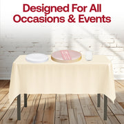 Candlelit dinner setup with the You Had Me at Hello Set on ivory linens and classic pink paper napkins