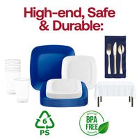 Celebrate in style with the Diapers & Diamonds Tableware Set, designed for graceful setups at chic showers and gender reveals