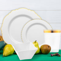 Christmas dinnerware package blending premium design with single use convenience for joyful celebrations