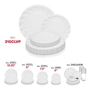 Clear Flair Plastic Dinnerware Value Set SKU | Smarty Had A Party