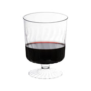 8 oz. Clear Plastic Pedestal Wine Glasses Secondary | Smarty Had A Party