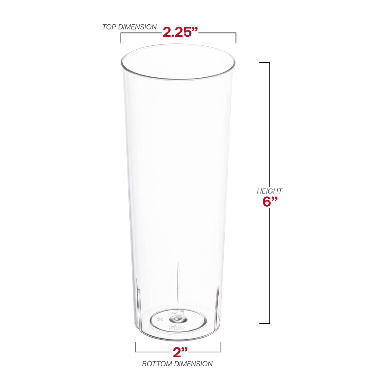 Plastic Cups - Clear Round Disposable Cups | Smarty Had A Party