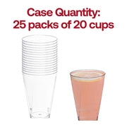 10 oz. Clear Square Bottom Disposable Plastic Cups Quantity | Smarty Had A Party