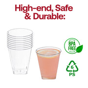 2 oz. Clear Square Bottom Disposable Plastic Shot Cups BPA | Smarty Had A Party