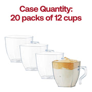 2 oz. Clear Square Plastic Mini Coffee Tea Cups Quantity | Smarty Had A Party