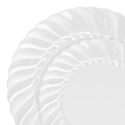 Clear Flair Plastic Dinnerware Set, designed to enhance your table setting with a sleek, clear design for any event