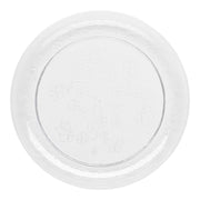 Clear Floral Round Disposable Plastic Buffet Plates.
