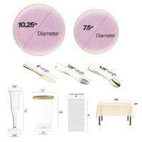 Clear Pink with Gold Rim Hammered Glass Plates elevated a Sweet 16 with stylish plating and matching tumblers