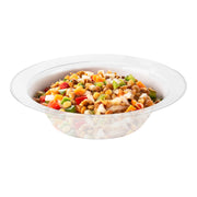 Clear bowl serving beans and vegetables at any dinner buffet