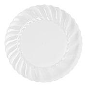 Clear flair plastic buffet plates, 9-inch diameter, pack of 180