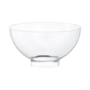 Clear round disposable plastic mini bowls, 2.5" in diameter, 2.65 oz capacity, ideal for appetizers and dips, 288 bowls per case.