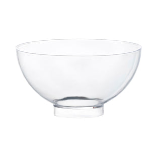 Clear round disposable plastic mini bowls, 2.5