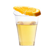Clear square plastic cups, 8 oz size, sleek and stylish, perfect for upscale parties, cocktails, and special occasions