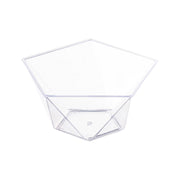 Clear star pentagon disposable plastic dessert cups, 3.25" x 3.25", 3.5 oz capacity, perfect for serving desserts, 288 cups per case.