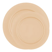 Colorful and modern bright yellow dinnerware set featuring matte round plates, ideal for celebrations, outdoor parties, and casual gatherings