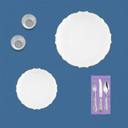 Complete partyware package designed for timeless, refined celebrations.