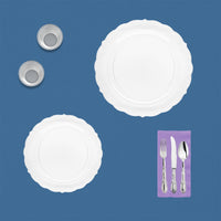 Complete partyware package designed for timeless, refined celebrations