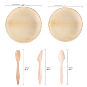 Crafted from biodegradable materials, the Round Palm Leaf Wedding Value Set offers an eco-conscious party solution