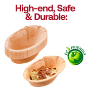 Crafted from fallen palm leaves, these bowls are fully biodegradable, compostable, and free from chemicals or coatings