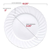 Crafted from recyclable and BPA-free plastic, this disposable dinnerware set provides an eco-friendly and safe option for your events