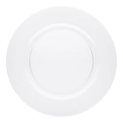 Crystal-clear disposable charger plates, round design with a 13-inch diameter
