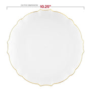 Designed from BPA-free and recyclable plastic, the Clear Gold Rim Lotus Set offers a sustainable yet luxurious choice